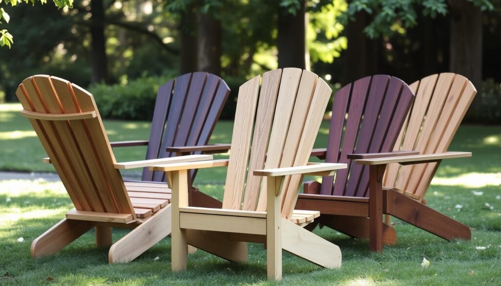 Close-up-of-folding-mechanism-on-wood-Adirondack-chair