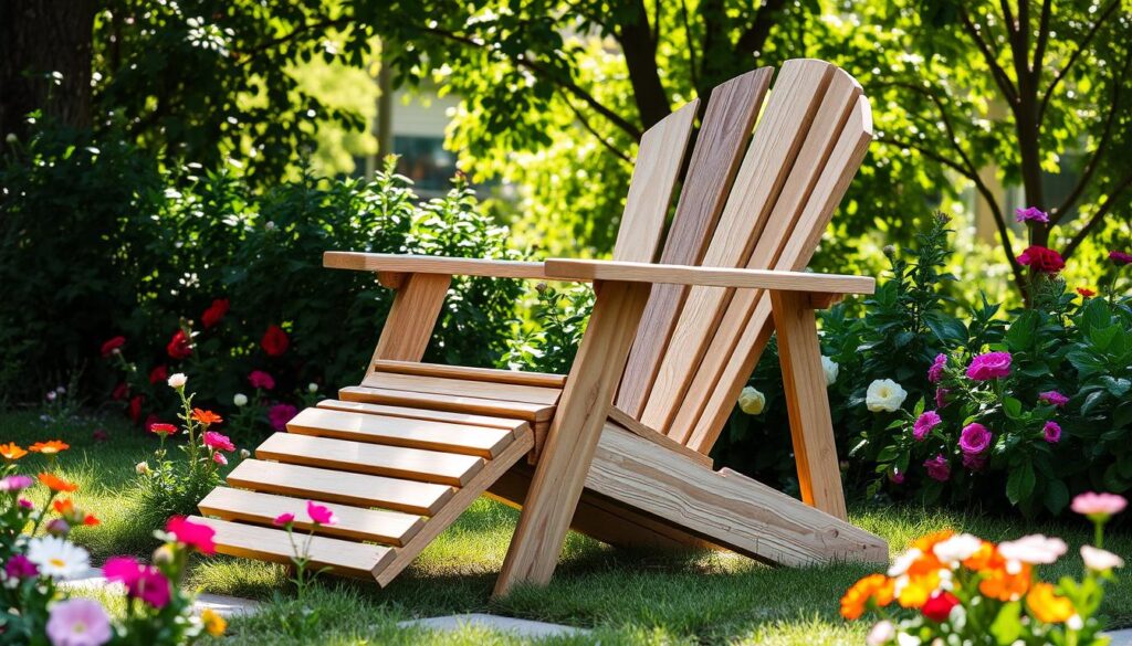 outdoor-cushions-on-an-Adirondack-chair-with-footrest