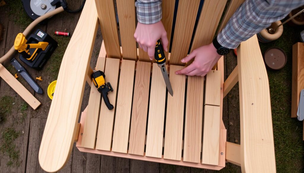 Custom-adirondack-chair-staining-techniques