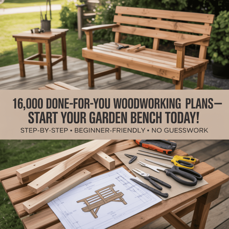 DIY Garden Bench Plans: Complete Step-by-Step Guide [With Pictures]