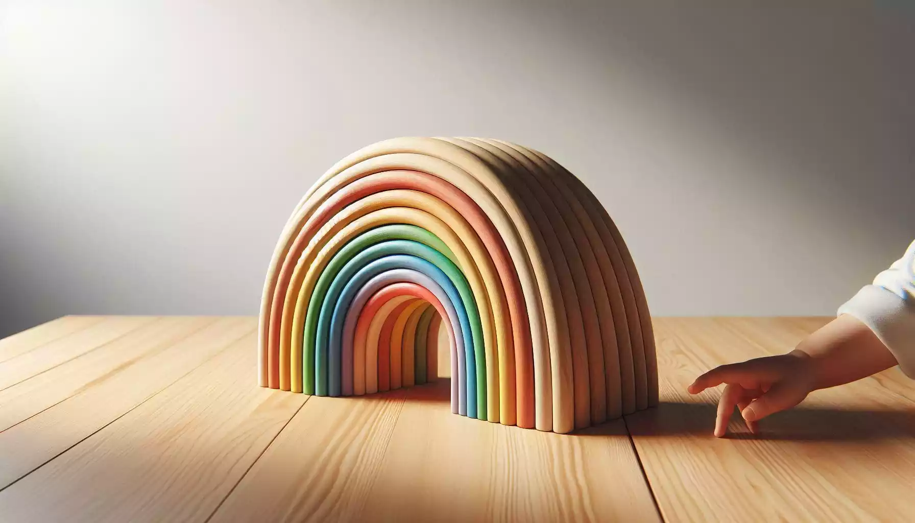 You are currently viewing How to Make a Beautiful Wooden Rainbow Stacker DIY