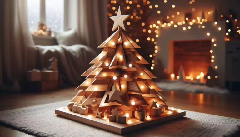 wooden-christmas-tree-with-warm-lights