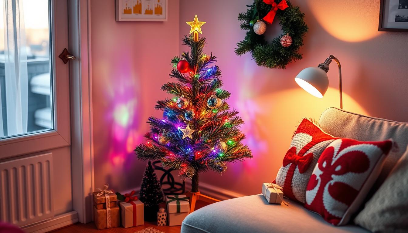 minimalist-wooden-christmas-tree-illuminated-with-led-lights