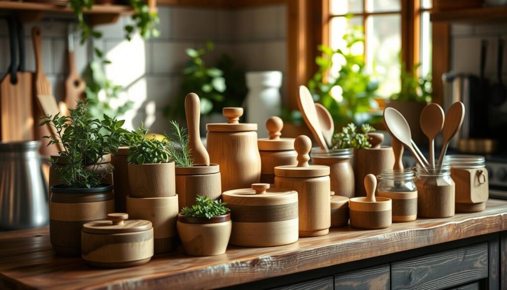 handcrafted-wooden-kitchen-containers
