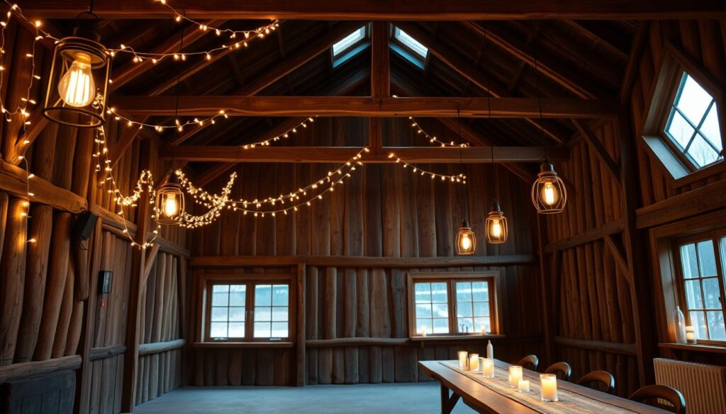 DIY-wooden-lanterns-for-party-barn-lighting
