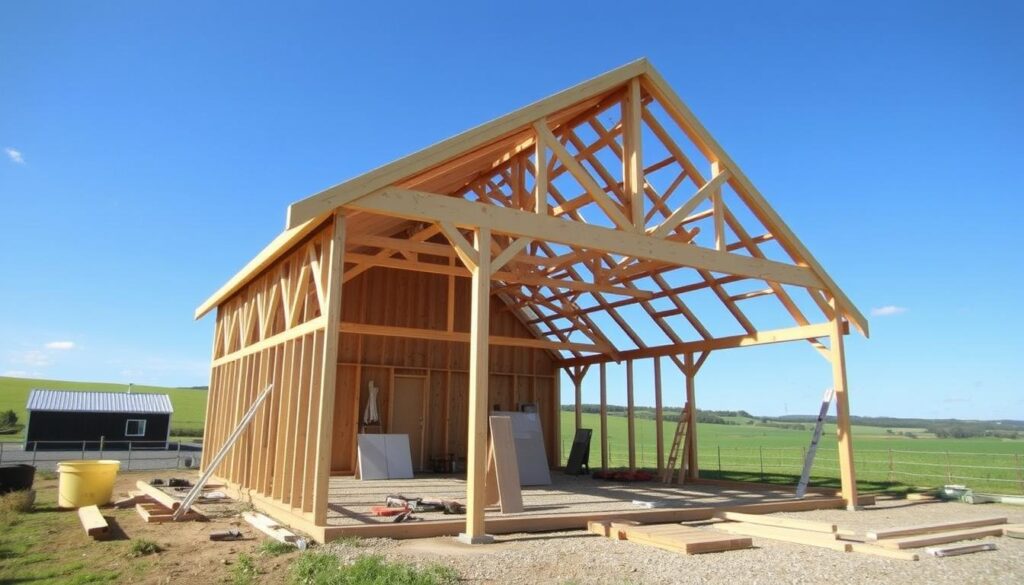 DIY-wooden-barn-frame-building-guide
