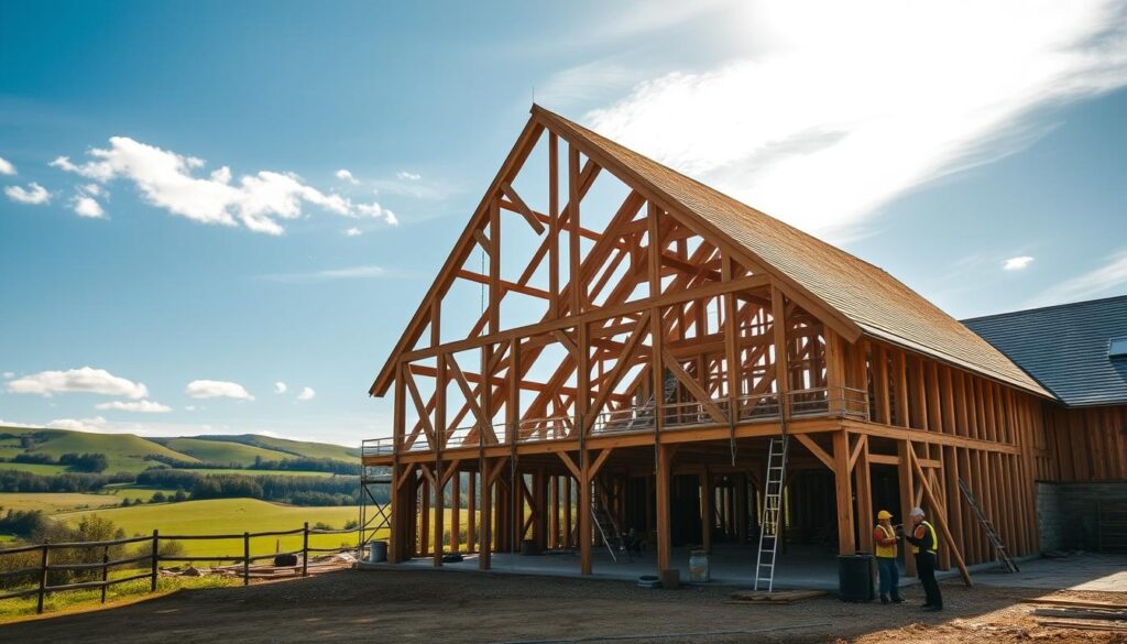 Traditional-wooden-barn-construction-plans
