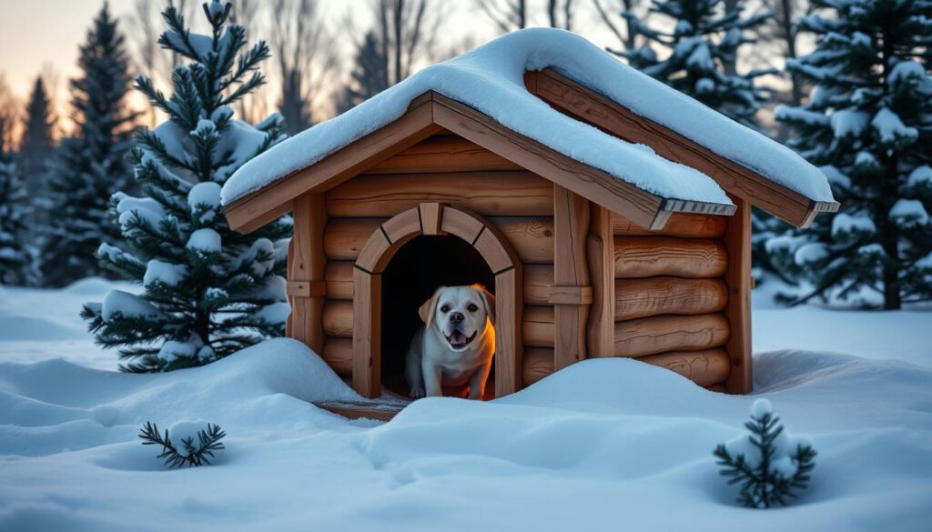 Weather-Resistant-Insulated-Wooden-Dog-House-With-Extended-Roof