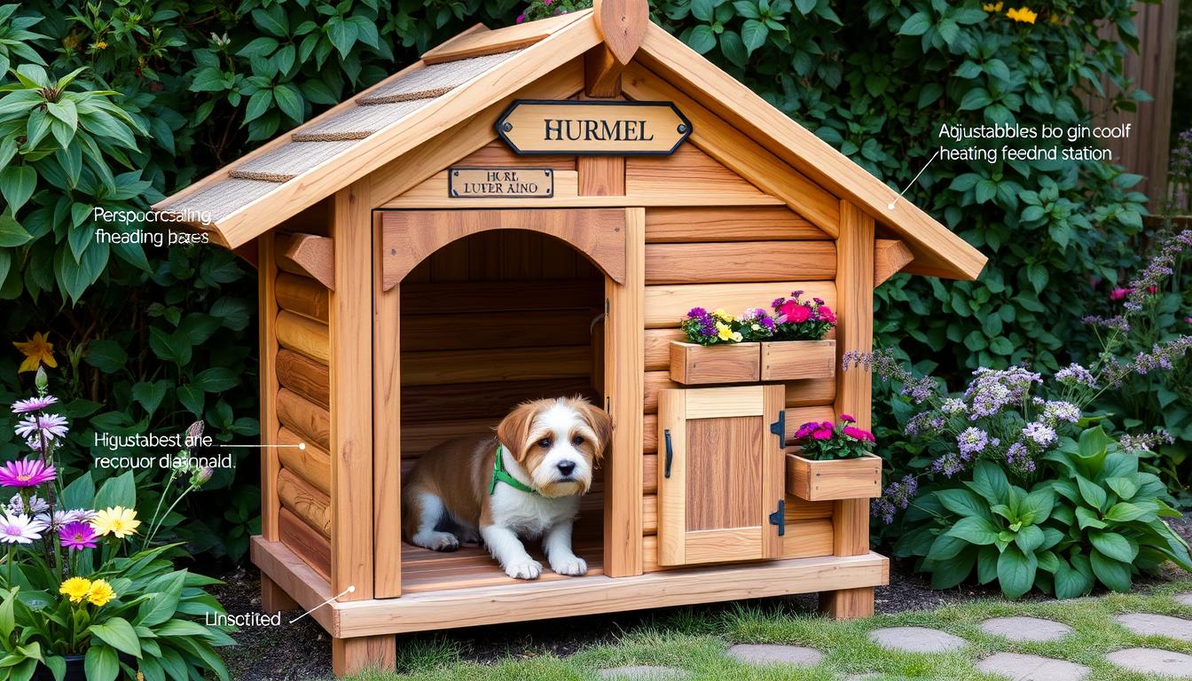 Creative Outdoor DIY Wooden Dog Houses with Custom Features