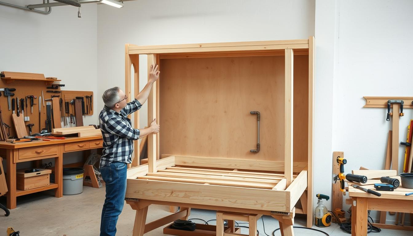 diy-wooden-bed-frames-for-small-spaces

