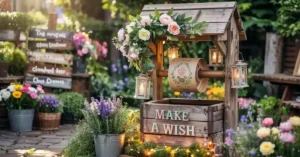 Read more about the article Wooden Wishing Well Decorating Ideas – Flowers, Lights & More!