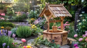 Read more about the article 25+ Charming Wooden Wishing Well Ideas for Your Garden or Yard