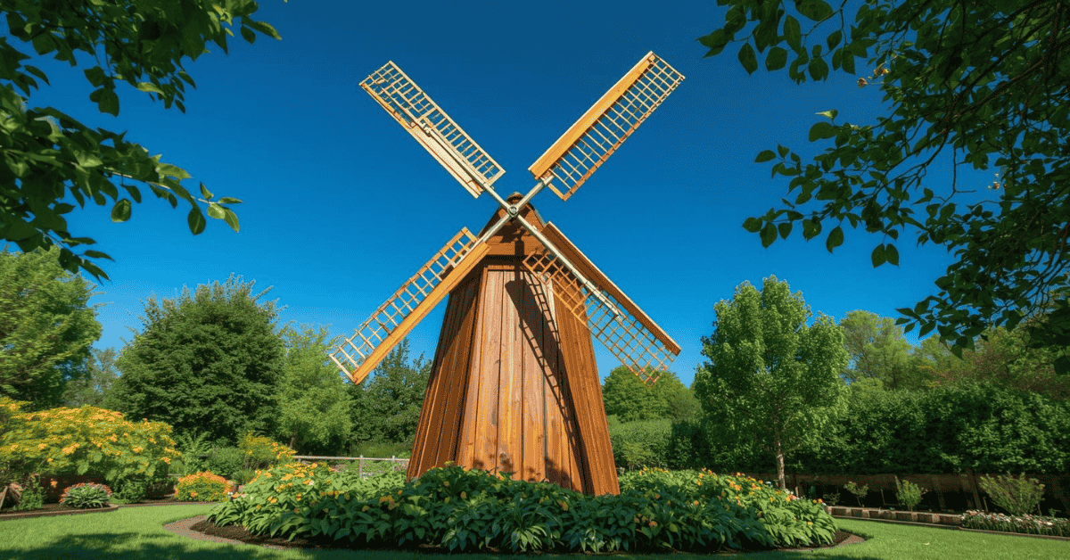 Annual-maintenance-of-weatherproofed-wooden-garden-windmill