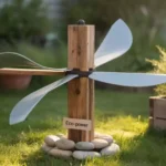 DIY Vertical Axis Wind Generator Using Recycled Wood and PVC Pipes