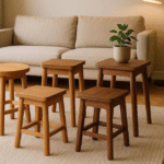 20 Wooden Stool Designs for Living Room: From Rustic to Contemporary (2025 Trends)