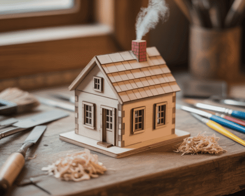 Small Wooden Houses Craft Tutorial: Build Miniature Wooden Homes for Decoration