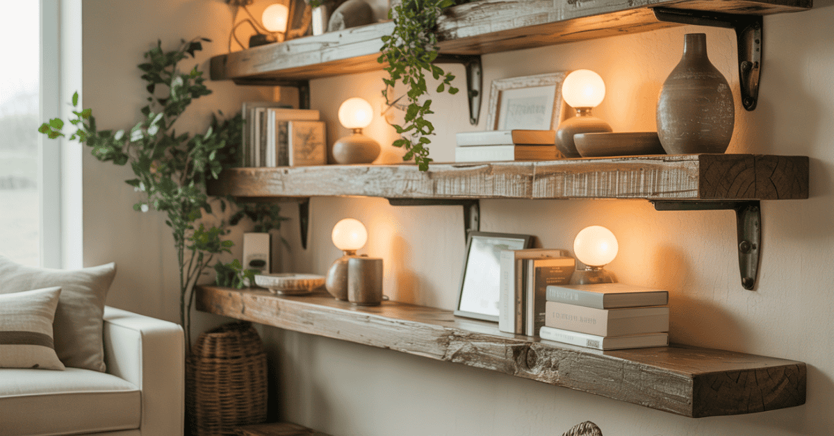 You are currently viewing DIY Wooden Shelves with Hidden Brackets: Clean and Modern Shelf Tutorial