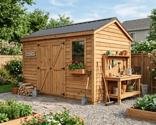 DIY Outdoor Wood Storage Shed Tutorial (Step-by-Step Guide for Beginners)