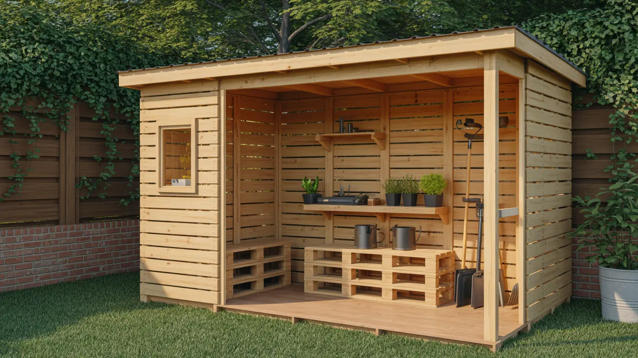 finished-diy-pallet-wood-shed-backyard-project