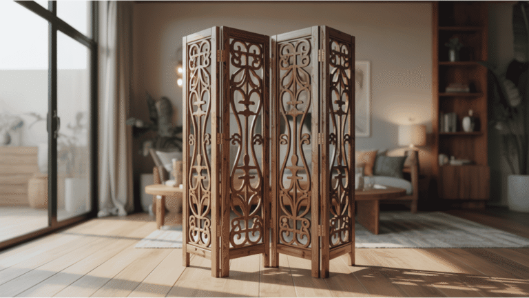 Folding-Decorative-Woode- Screen