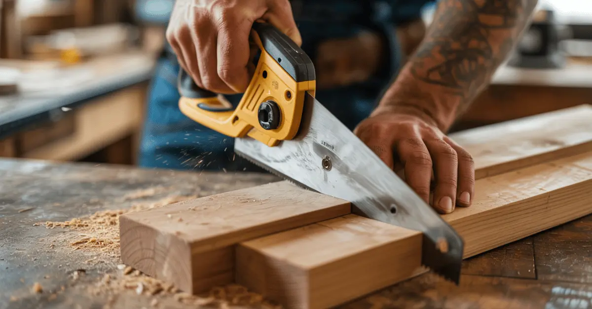 cutting-wood-for-diy-spice-rack-step-by-step