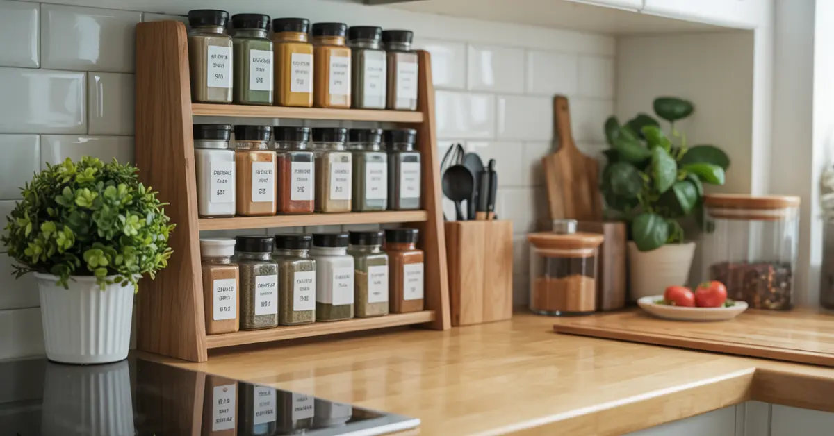 wall-mounted-diy-wooden-spice-rack-small-kitchen-organization