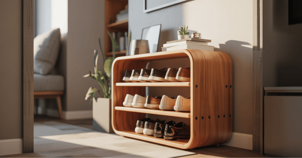 DIY Wooden Shoe Rack for Small Spaces: Step-by-Step Guide to Build a ...