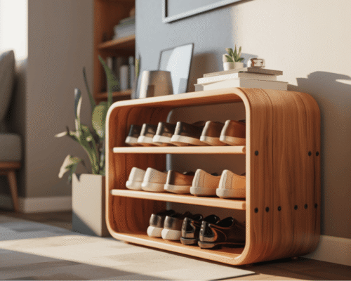 DIY Wooden Shoe Rack Tutorial for Small Spaces (Beginner Friendly)