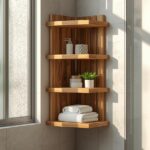 DIY Corner Wooden Rack for Bathroom & Kitchen (Space-Saving Solution)
