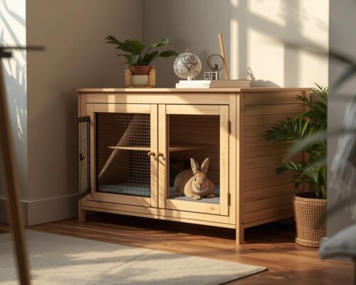 Easy DIY Indoor Rabbit House for Apartments (Small Space Wood Plans)