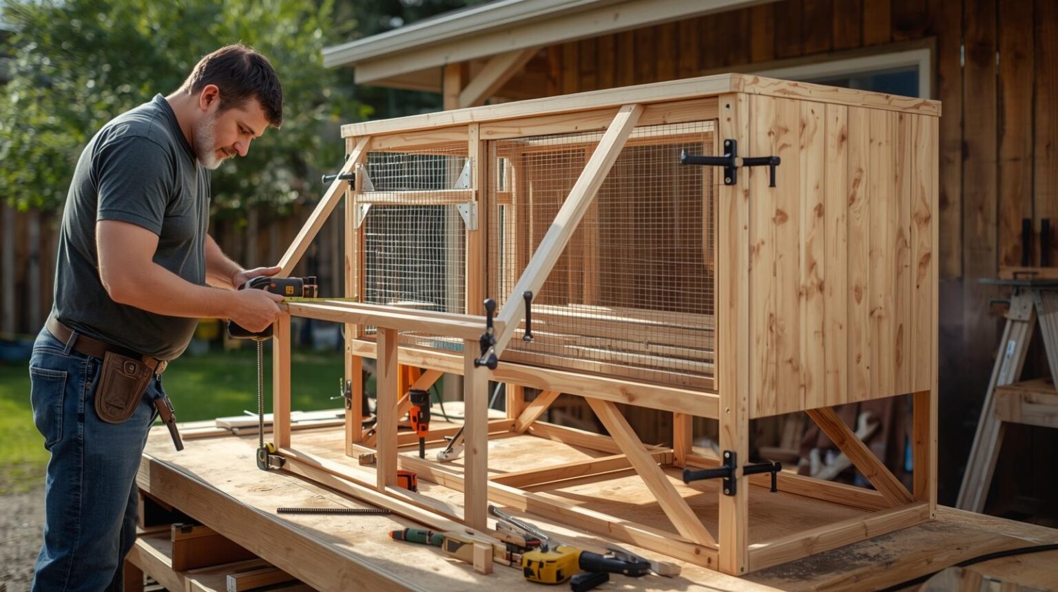 How to Build a Large Rabbit House for Multiple Rabbits (Spacious Wood Plan)