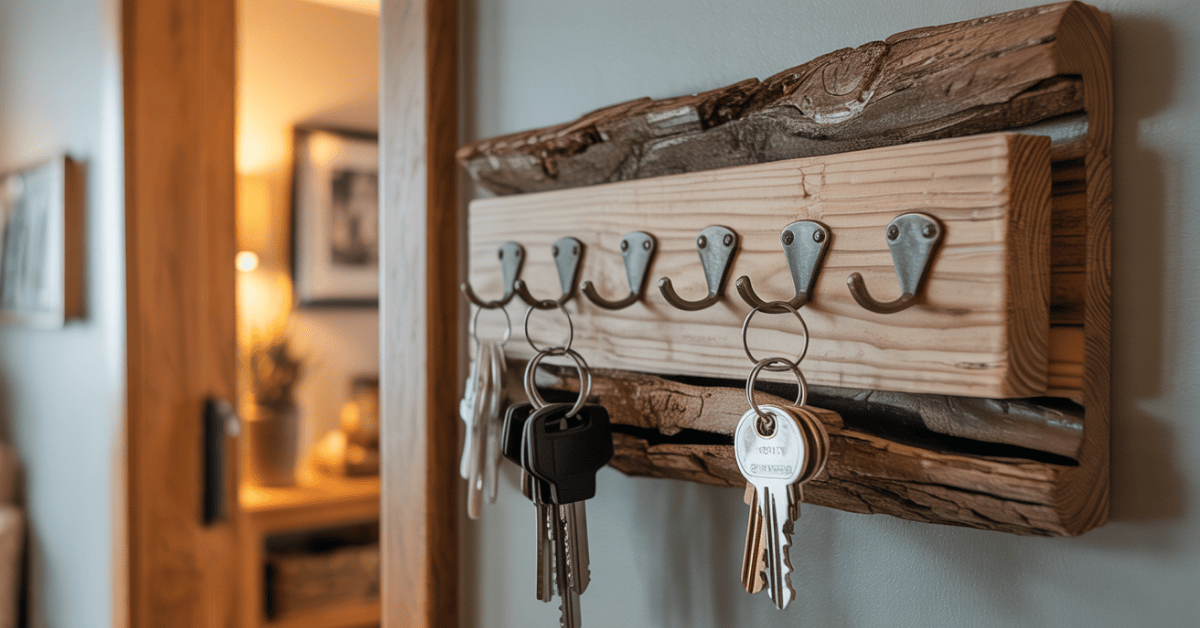 scrap-wood-entryway-key-holder-with-hooks