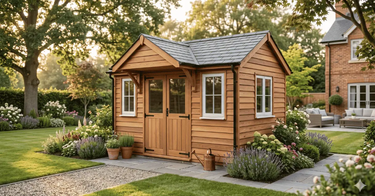 finished-wooden-garden-shed-backyard-upgrade-idea