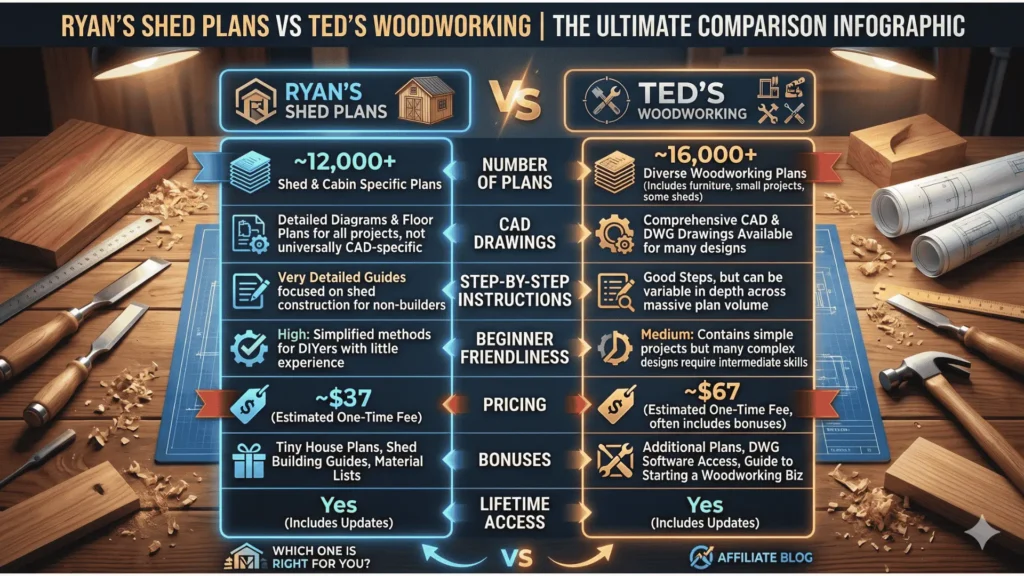 ryan's-shed-plans-vs-teds-woodworking-comparison-table