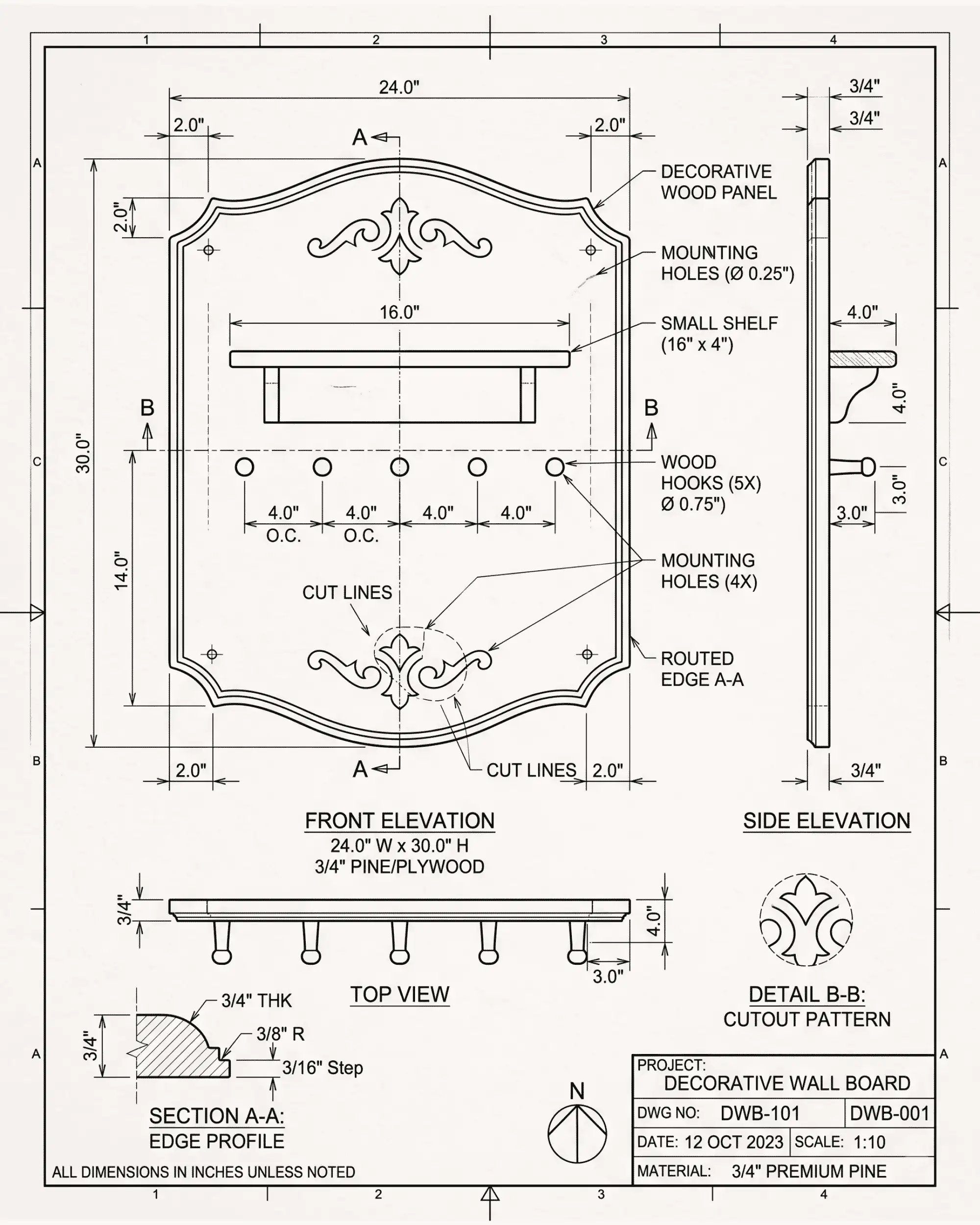 decorative-wall-board-blueprint-diy-weekend-woodworking-project-beginners-teds-plan