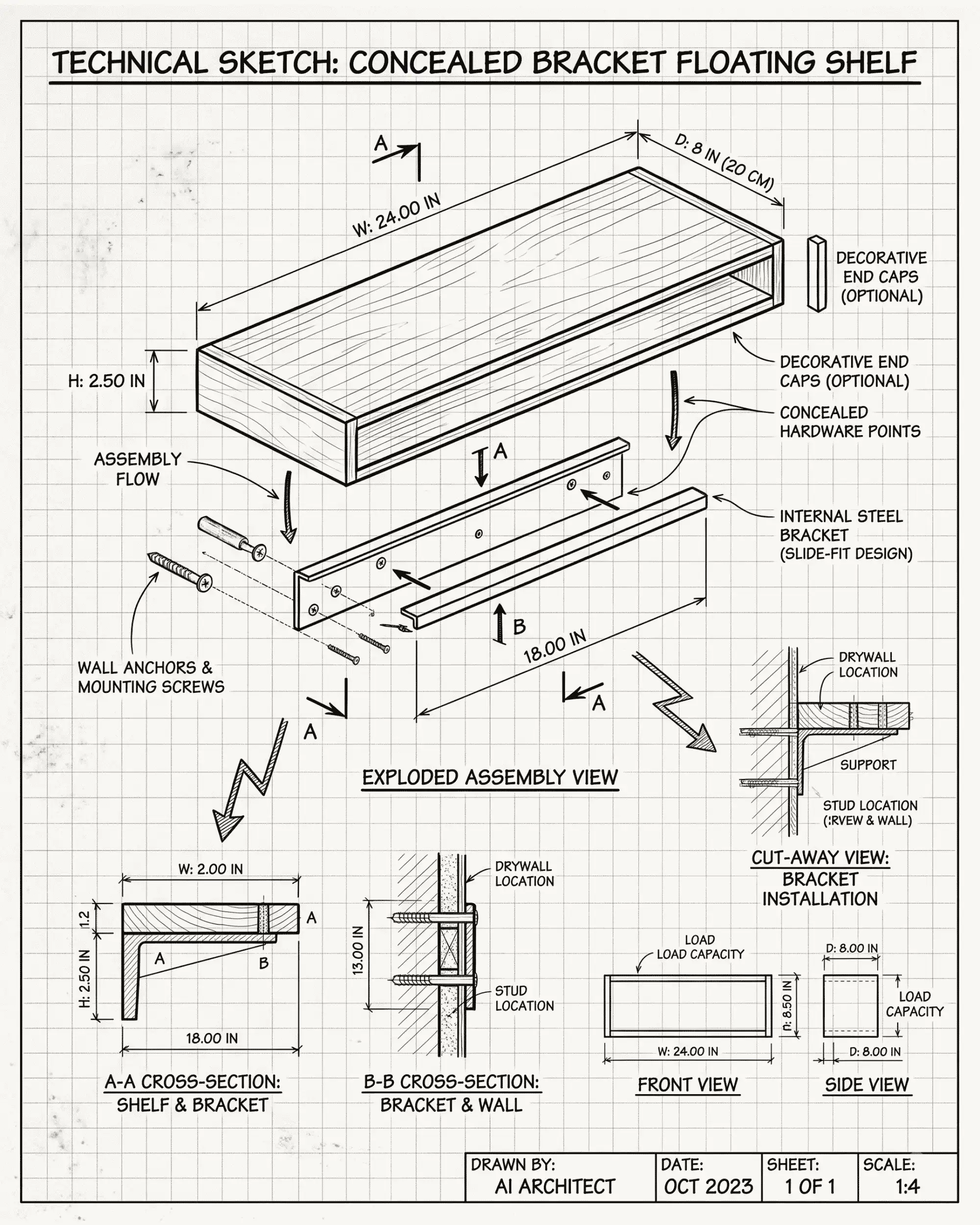 floating-wall-shelf-blueprint-diy-weekend-project-beginners-teds-woodworking-plan