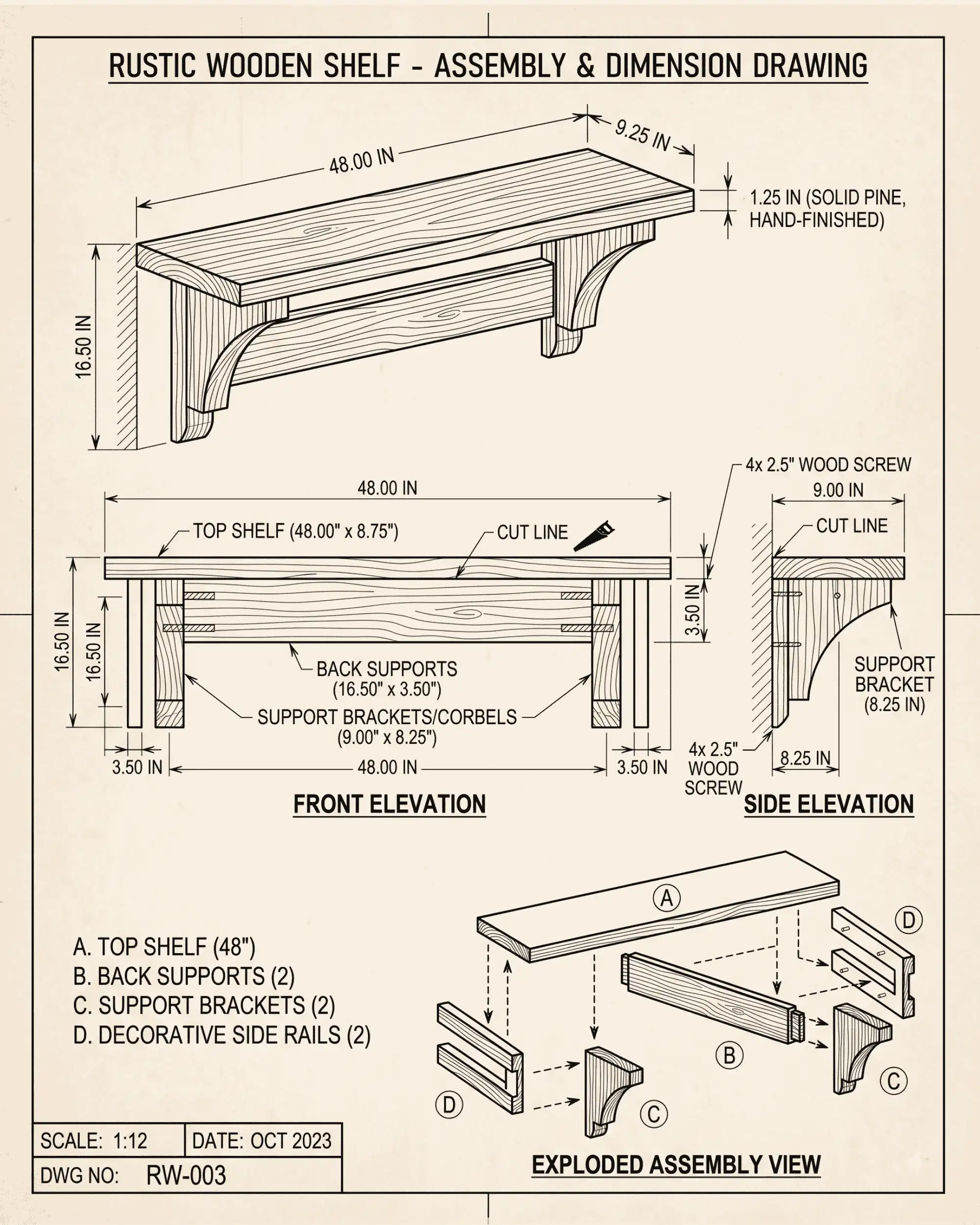 rustic-wooden-shelf-blueprint-diy-Weekend-Woodworking-Projects-beginners-teds-woodworking-plan