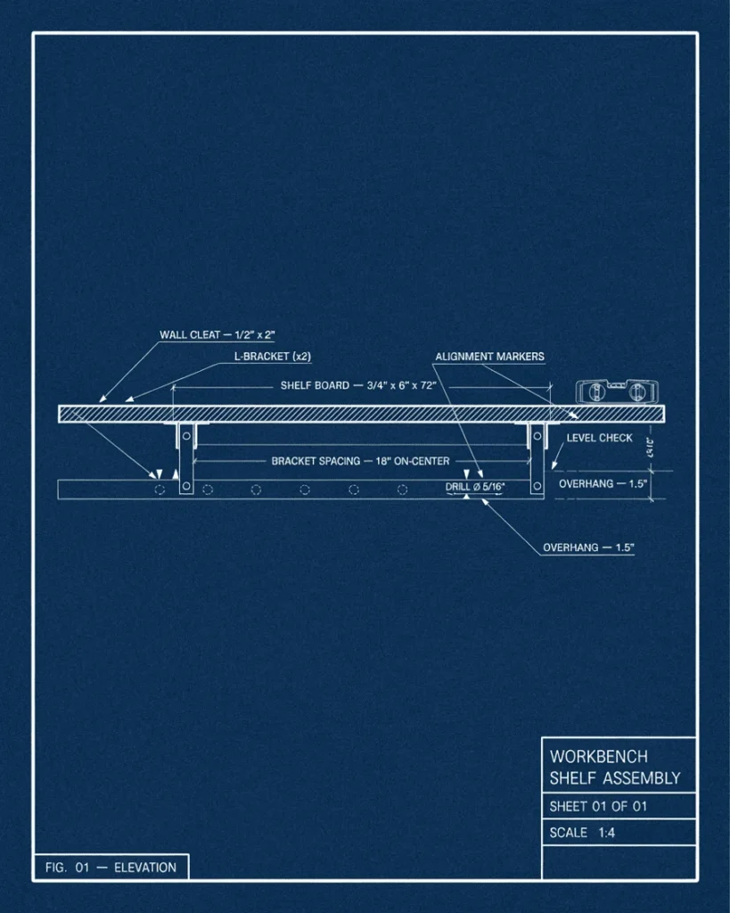 workbench‑shelf‑blueprint‑template‑woodworking‑design
